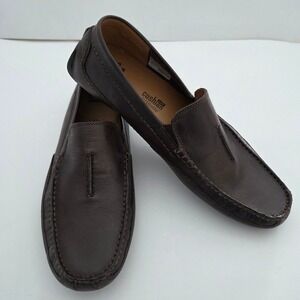 NEW Clarks Ashmont Race Mens Brown Leather Driving Loafers Shoes Size 11.5 M